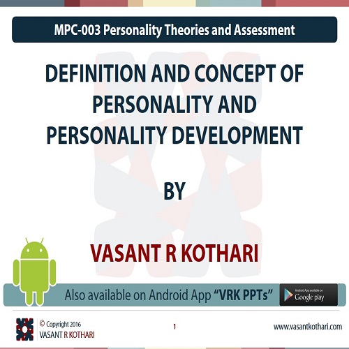 MPC-003-01-01DefinitionandConceptofPersonalityandPersonalityDevelopment