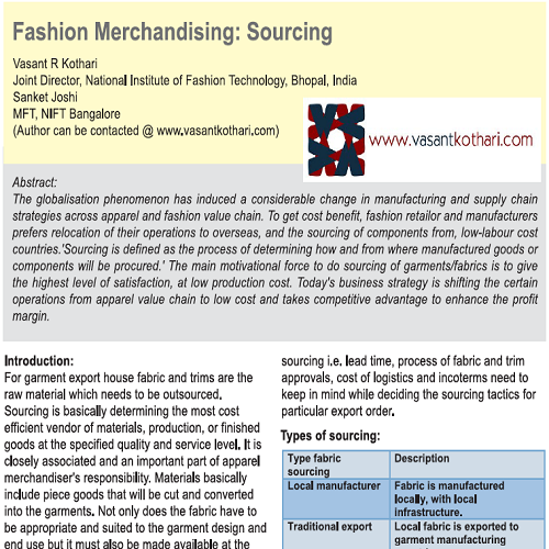 Sourcing