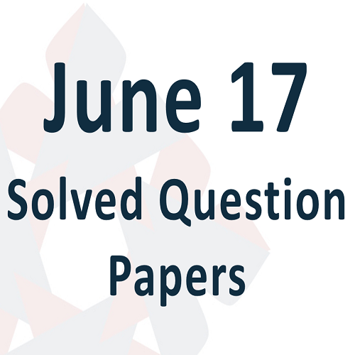 00 June 17 Solved Question Papers